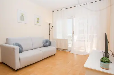 Zona de estar de AL50 Apartamento playa Fenals