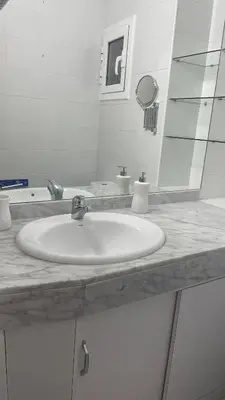 Un baño de Maravilloso apartamento Delux