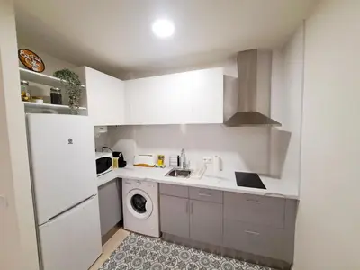Una cocina o zona de cocina en 2a Línea de Mar, Playa de Lloret, Centro Histórico