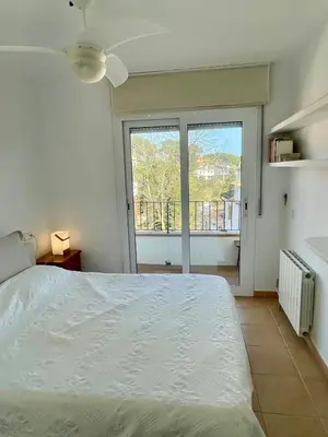 Cama o camas de una habitación en Confort al cor de Calella