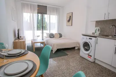 Una cocina o zona de cocina en AL45 - Apartamento en segunda línea de mar Fenals