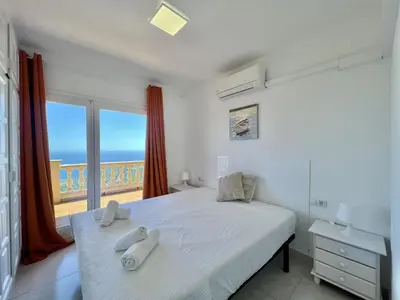 Cama o camas de una habitación en Vistamar