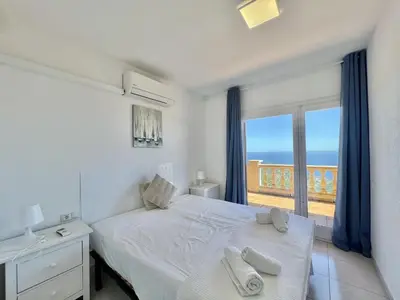 Cama o camas de una habitación en Vistamar