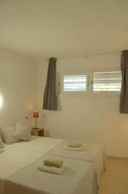 Cama o camas de una habitación en Apartamento Arian, centro Lloret de Mar