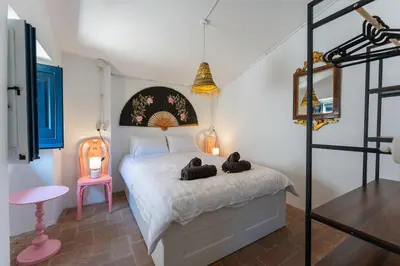 Cama o camas de una habitación en Seahomes Vacations - Tossa VillageHouse 150m Beach and PKG