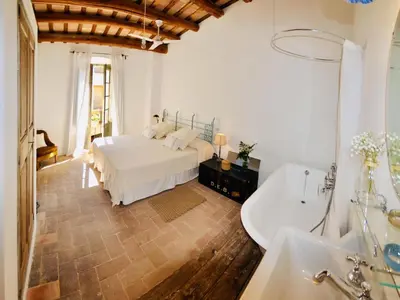 Cama o camas de una habitación en Can Bufas CostaBravaSi
