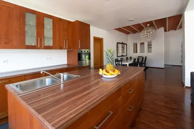 Una cocina o zona de cocina en Villa Auba Lloret