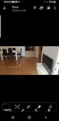 Una televisión o centro de entretenimiento en Villa bella