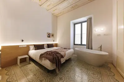 Cama o camas de una habitación en Bravissimo Vivaldi 3B, Monthly Apartment