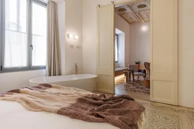 Cama o camas de una habitación en Bravissimo Vivaldi 3B, Monthly Apartment