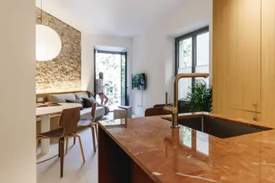 Zona de estar de Bravissimo Vivaldi 1A, Monthly Apartment