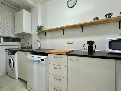 Una cocina o zona de cocina en Apartamento Sicamar en Platja d'Aro