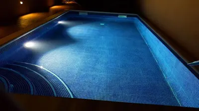 Piscina en o cerca de Casa grande con piscina en el centro de Calella, Tramuntana