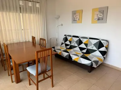 Zona de estar de Apartamento Pineda de Mar con Vistas al Mar