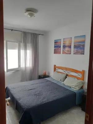 Cama o camas de una habitación en Apartamento en Blanes