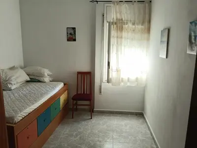 Cama o camas de una habitación en Apartamento en Blanes