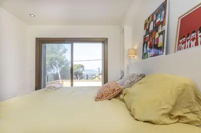Cama o camas de una habitación en Casa Del Far