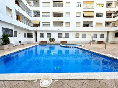 Piscina en o cerca de Apartamento con Terraza,Piscina,Playa y Aire acondicionado