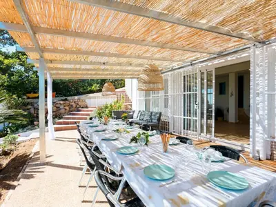 Un patio o zona al aire libre en Villa Lemon Azul-1 by Interhome