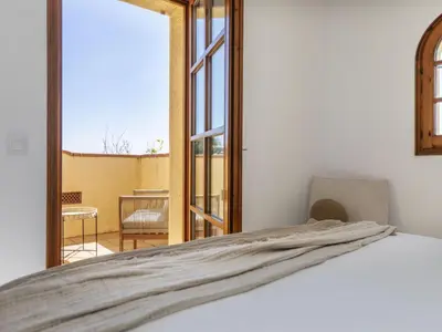 Cama o camas de una habitación en Holiday Home Marielle by Interhome