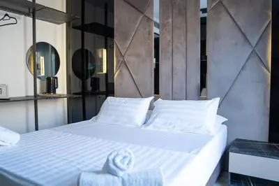 Cama o camas de una habitación en Hotel Mefolinkel Suits