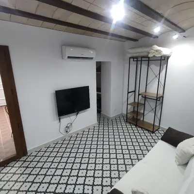 Cama o camas de una habitación en Estudio en Blanes