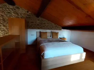 Cama o camas de una habitación en Preciosa Casa en Bordils