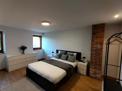 Cama o camas de una habitación en Preciosa Casa en Bordils