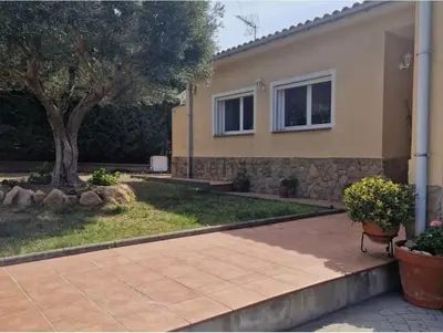 Jardín al aire libre en Villa Vista Alegria