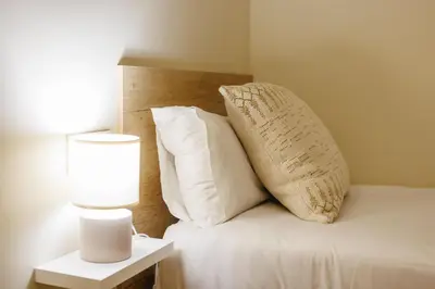 Cama o camas de una habitación en Bravissimo Cort Reial 4A Duplex, Monthly Apartment