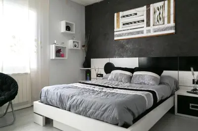 Cama o camas de una habitación en Villa close to the center w pool garden H30