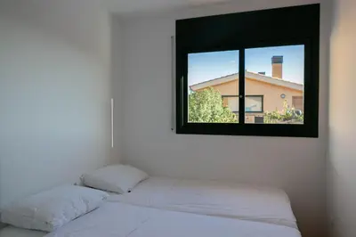 Cama o camas de una habitación en Semi-detached w views in Sa Tuna Begur H05