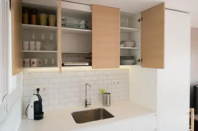Una cocina o zona de cocina en Apartamento Corall
