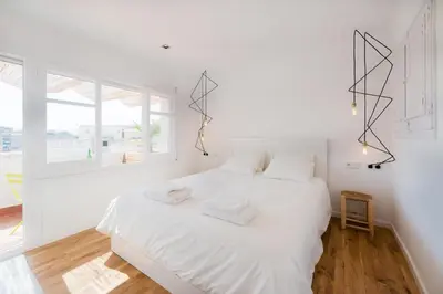 Cama o camas de una habitación en Apartamento Corall