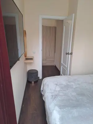 Cama o camas de una habitación en Apartamento con Piscina cerca de Playa de Fenals