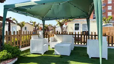 Jardín al aire libre en Camping Costa Dorada