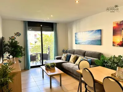 Zona de estar de Zen Suite - Modern Apartment with Parking & Swimming Pool