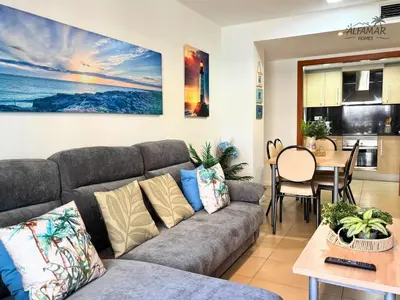 Zona de estar de Zen Suite - Modern Apartment with Parking & Swimming Pool