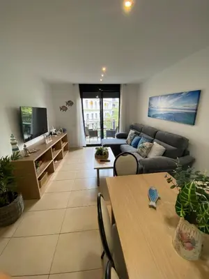 Una televisión o centro de entretenimiento en Ikebana Suite - Modern Apartment with Parking & Swimming Pool