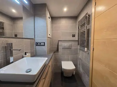 Un baño de Aquamarina Apt | Seaviews | 1' beach | Family