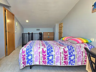 Cama o camas de una habitación en Apartment SOL Go2lloret