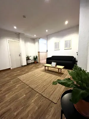 Zona de estar de Hostal Blanc Lloret