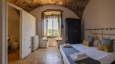 Cama o camas de una habitación en Flateli Ses Garites