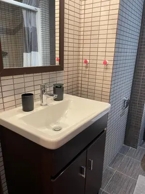 Un baño de Duplex amb terrassa al centre de Vidreres
