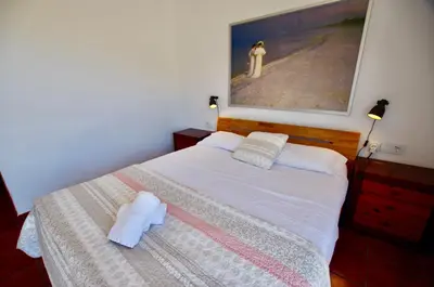 Cama o camas de una habitación en V&V LLORET-Villa Sunrise preciosa villa con piscina privada