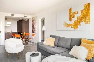 Zona de estar de SeaSunSand Apartment
