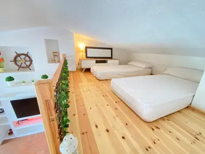 Cama o camas de una habitación en Olas Blue