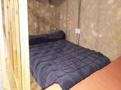 Cama o camas de una habitación en Holiday Home in Catalonia near Cala Pedrosa Beach
