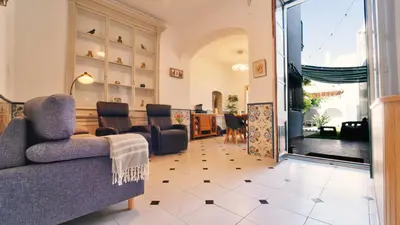 Zona de estar de Villa Santa Anna Blanes Centro 60 metros Playa