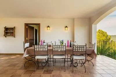 Un balcón o terraza de Villa Pantanal in Golf Costa Brava